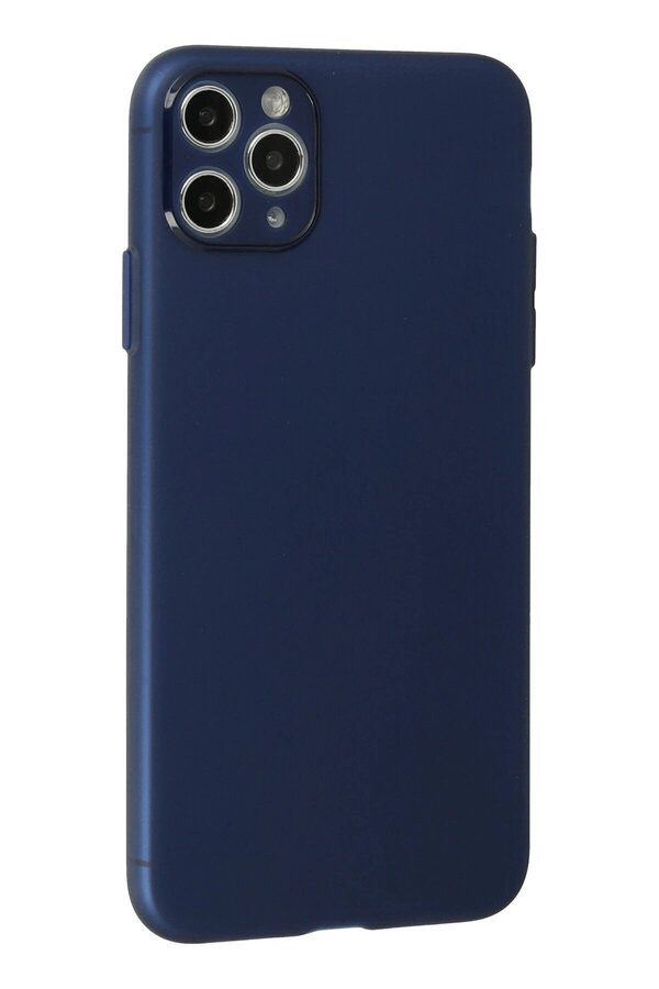İphone 11 Pro Max Kılıf Si̇li̇kon - Mavi̇ - Dropx2262-2571