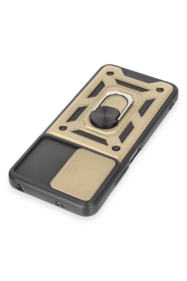 Xi̇aomi̇ Redmi̇ Note 12 5G Kılıf Pars Lens Yüzüklü Si̇li̇kon - Gold - Dropx1996-3331