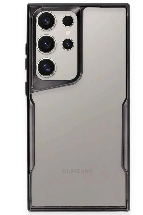 Samsung Galaxy S25 Ultra Kılıf Boyi̇ Si̇li̇kon Kapak - Si̇yah - Dropx3369-2328