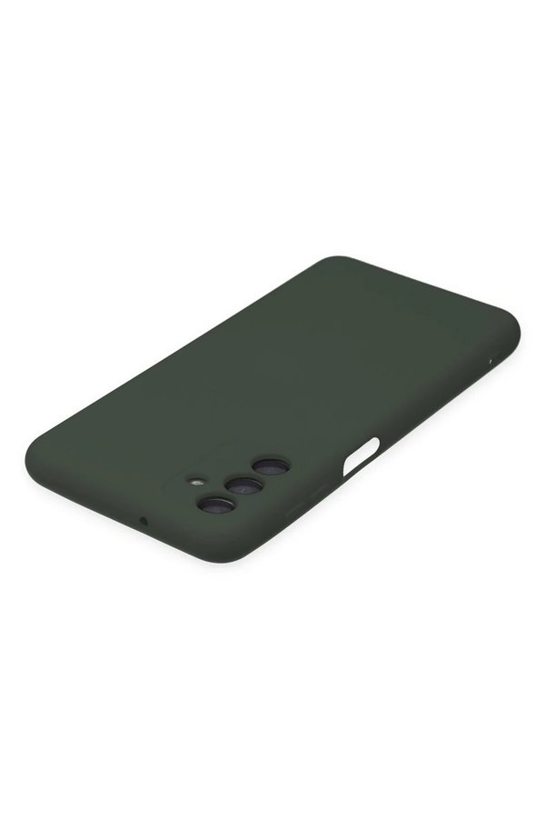 Samsung Galaxy A04S Kılıf Nano İçi̇ Kadi̇fe Si̇li̇kon - Koyu Yeşi̇l - Dropx1631-4883
