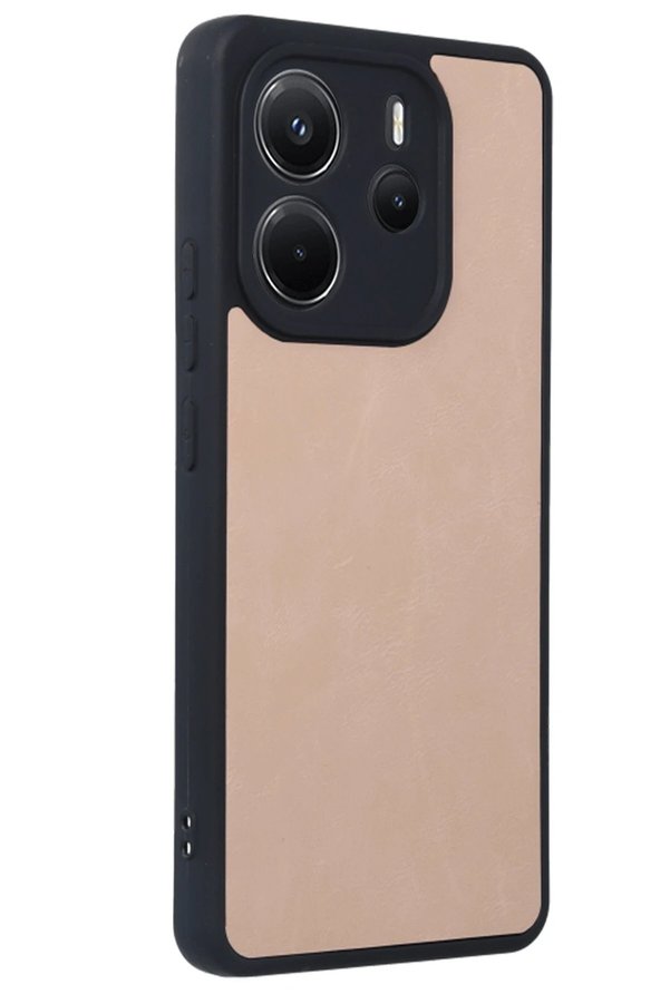 Xi̇aomi̇ Redmi̇ Note 14 4G Kılıf Aras Deri̇ Kapak - Pudra - Dropx6876-4025