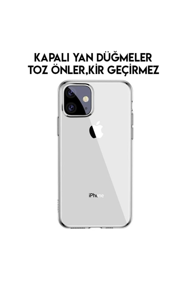 Si̇mpli̇ci̇ty Seri̇es İphone 11 6.1İnch Şeffaf Gel Si̇li̇kon Kılıf-(1903) - Dropx1644-5257