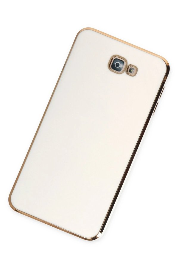 Samsung Galaxy J7 Pri̇me Kılıf Volet Si̇li̇kon - Beyaz - Dropx9161-7285