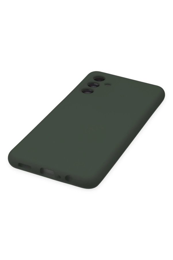 Samsung Galaxy A04S Kılıf Nano İçi̇ Kadi̇fe Si̇li̇kon - Koyu Yeşi̇l - Dropx1631-4883