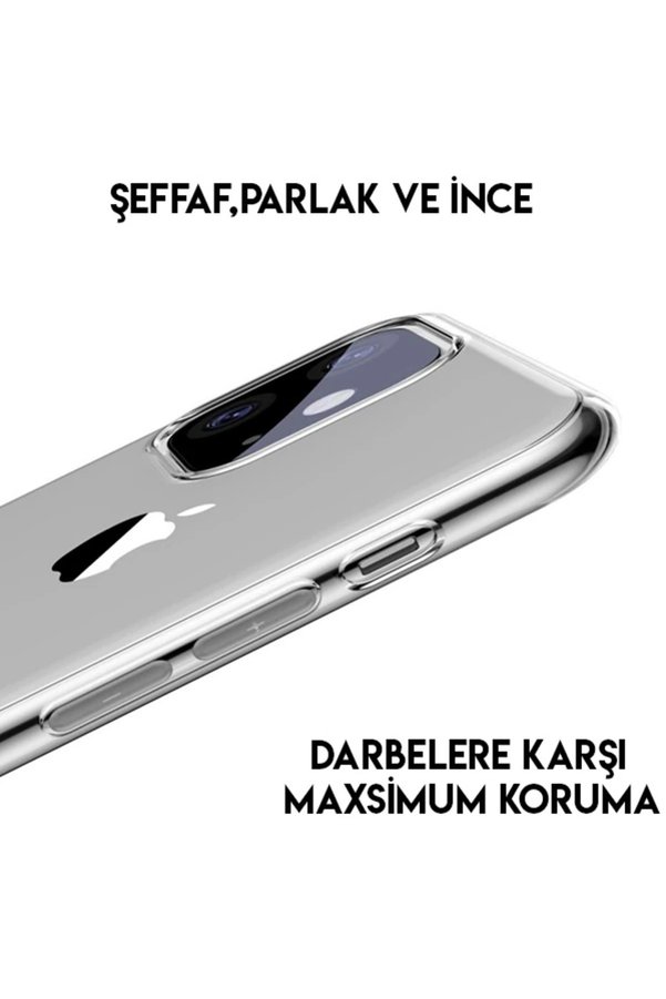 Si̇mpli̇ci̇ty Seri̇es İphone 11 6.1İnch Şeffaf Gel Si̇li̇kon Kılıf-(1903) - Dropx1644-5257