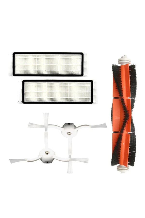 Ankaverse Xiaomi Mi Robot Vakum 2 Roborock S50 S51 S5 Hepa Filtre + Yan Fırça Ana Fırça Için Toz Kutusu Set-(5775)