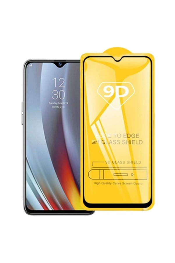 Ethab Giyim Realme 5 Pro 9D Full Glue Tempered Cam Ekran Koruyucu-(5775) - Glst6502-1797