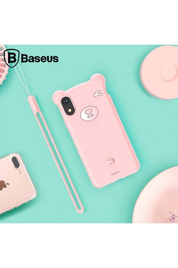 Ethab Giyim İphone Xs Max Bear Sevimli Ayı Figür Soft Silikon Kılıf-(5775) - Glst7896-4187