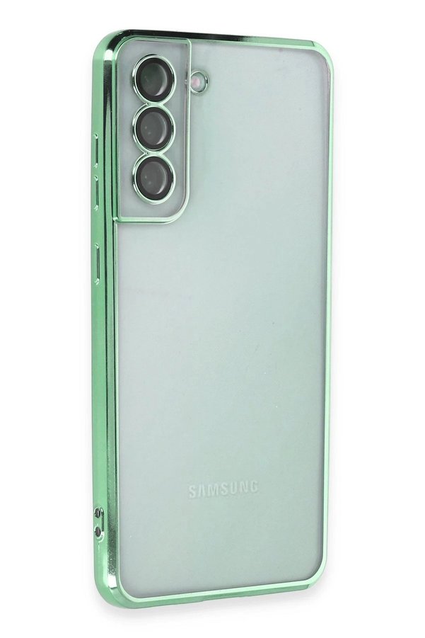 Samsung Galaxy S21 Fe Kılıf Lensli̇ Si̇li̇kon - Yeşi̇l - Dropx3026-3804