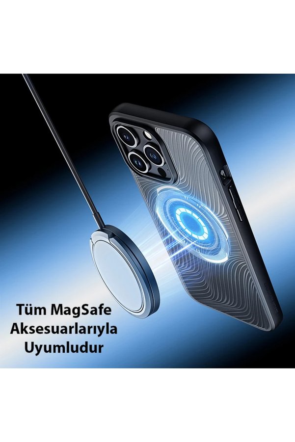 Dux Duci̇s İphone 15 Pro Ai̇mo Seri̇es Magsafe Premi̇um Buzlu Sert Pc-Tpu Kılıf-(1 - Dropx2512-7091