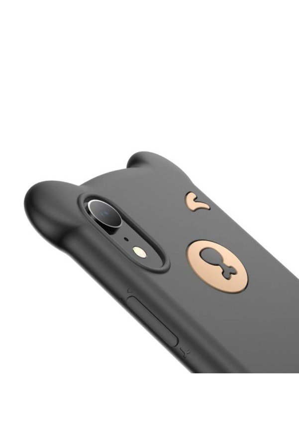 Ethab Giyim İphone Xs Max Bear Sevimli Ayı Figür Soft Silikon Kılıf-(5775) - Glst7896-4187