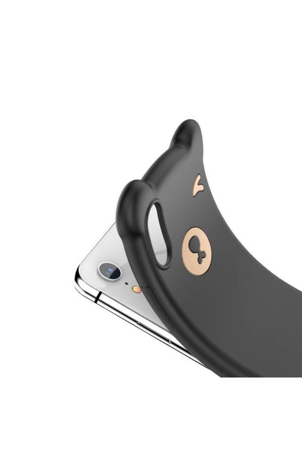 Ethab Giyim İphone Xs Max Bear Sevimli Ayı Figür Soft Silikon Kılıf-(5775) - Glst7896-4187