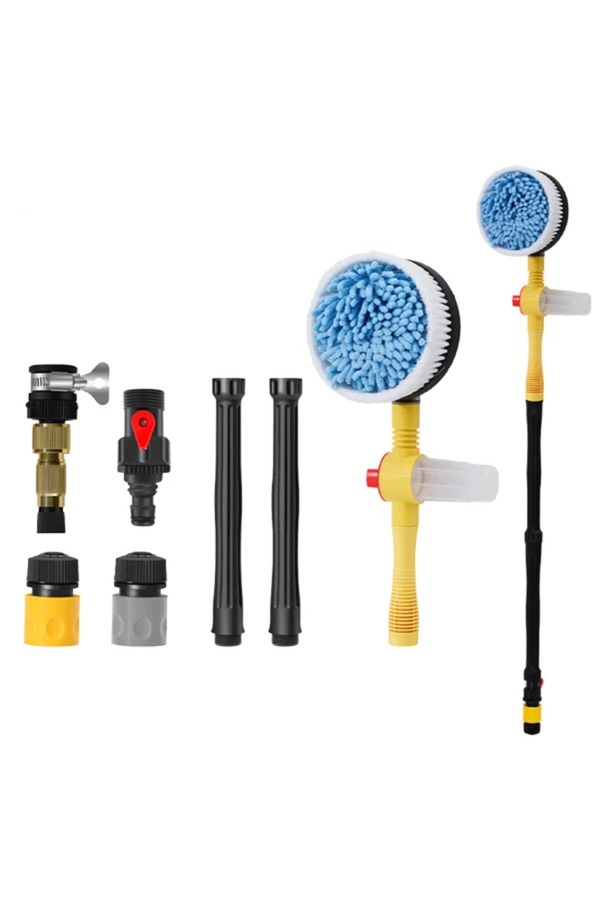 Takçalıştır Ally Otomatik Dönen Araç Yıkama Fırçası Mikrofiber Araba Yıkama Paspas Sabunl - -611
