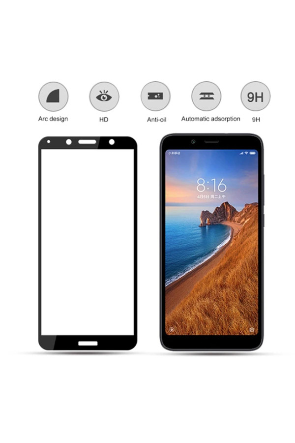 Geneloem Redmi 7A 3D Full Kaplama Kırılmaz Cam Ekran Koruyucu-(5775) - Korbx3510-5346