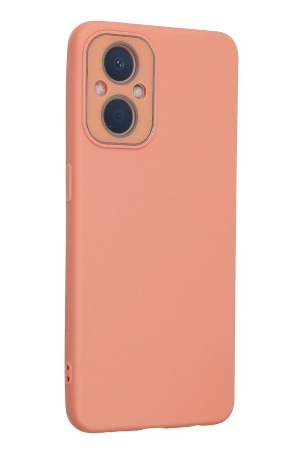 Oppo Reno 7 Li̇te Kılıf Lansman Glass Kapak - Pembe - Dropx2659-6852