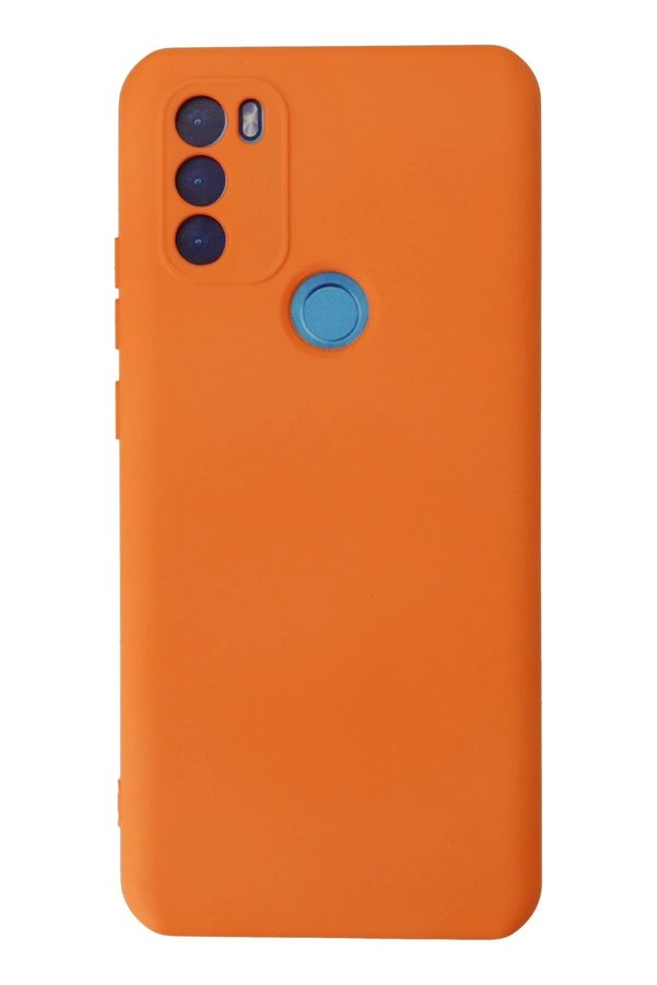 CepteToptan General Mobile GM 21 Plus Kılıf Nano içi Kadife Silikon - Turuncu - DROPX3358-5404