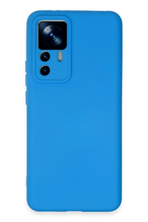 CepteToptan Xiaomi Mi 12T Pro Kılıf Nano içi Kadife Silikon - Mavi - DROPX9895-9508