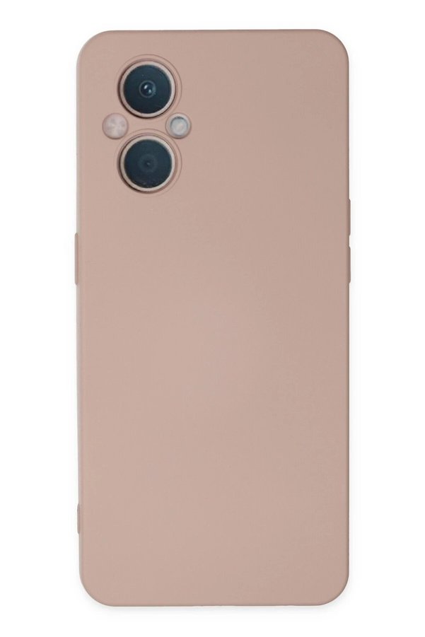 CepteToptan Oppo Reno 7 Lite Kılıf Nano içi Kadife Silikon - Pudra - DROPX4454-3641