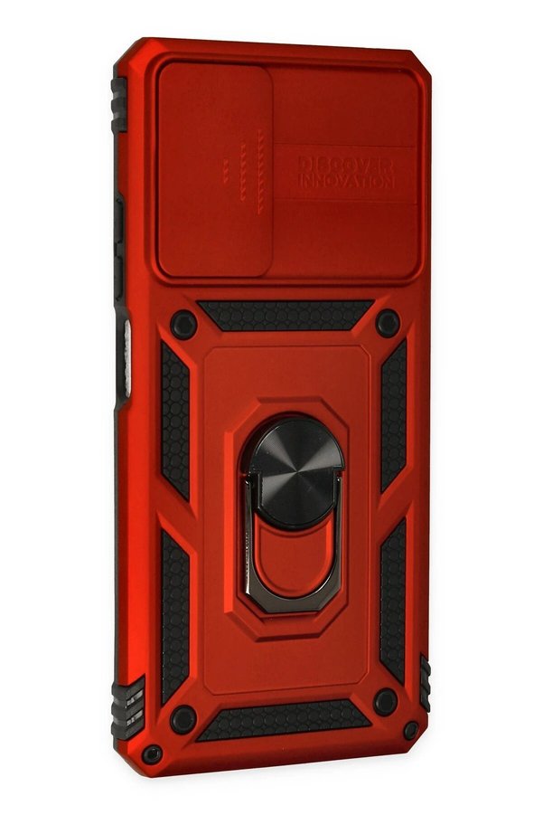 Xi̇aomi̇ Redmi̇ Note 11 Pro Kılıf Pars Lens Yüzüklü Si̇li̇kon - Kırmızı - Dropx7347-6485