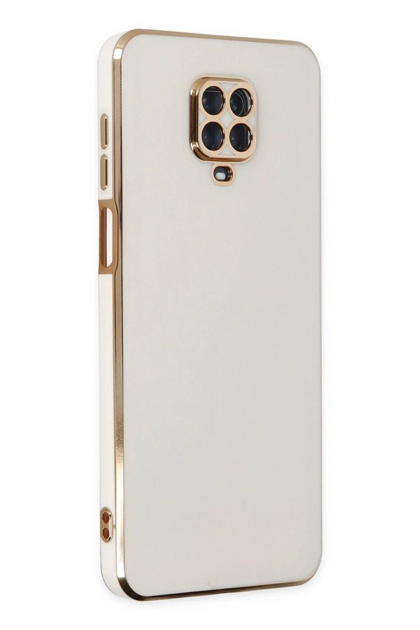 CepteToptan Xiaomi Redmi Note 9 Pro Kılıf Volet Silikon - Beyaz - DROPX5759-7895