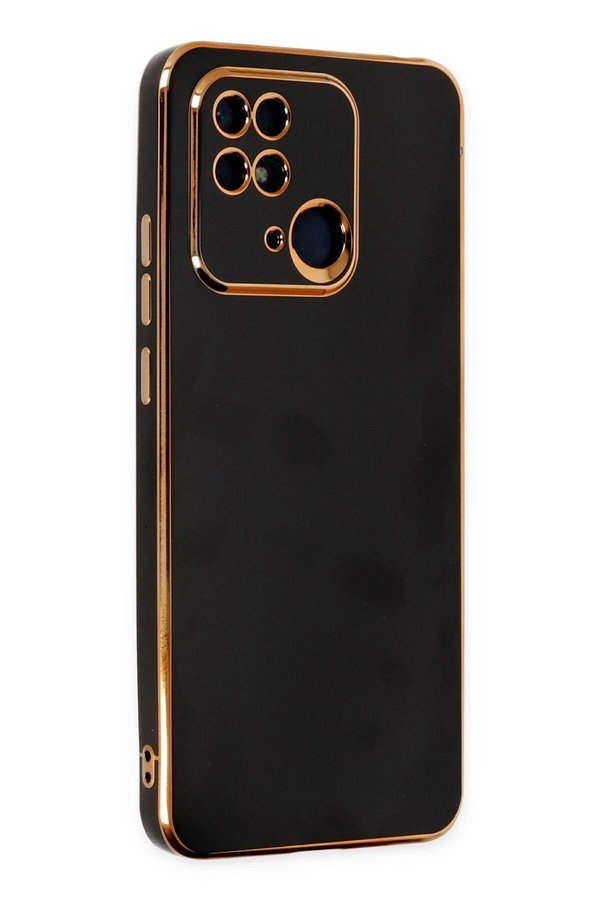 CepteToptan Xiaomi Redmi 10C Kılıf Volet Silikon - Siyah - DROPX6004-1226