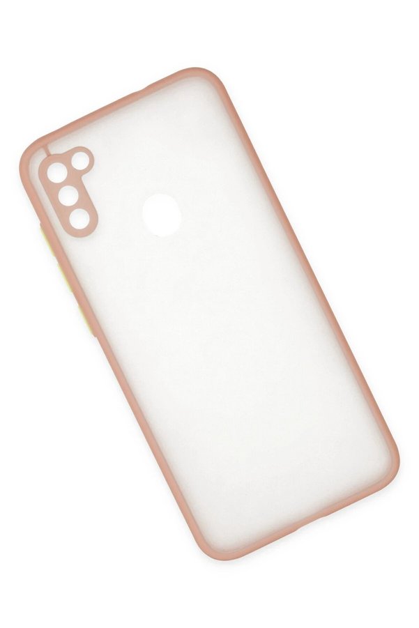 Samsung Galaxy A11 Kılıf Montreal Si̇li̇kon Kapak - Pembe - Dropx6310-5021