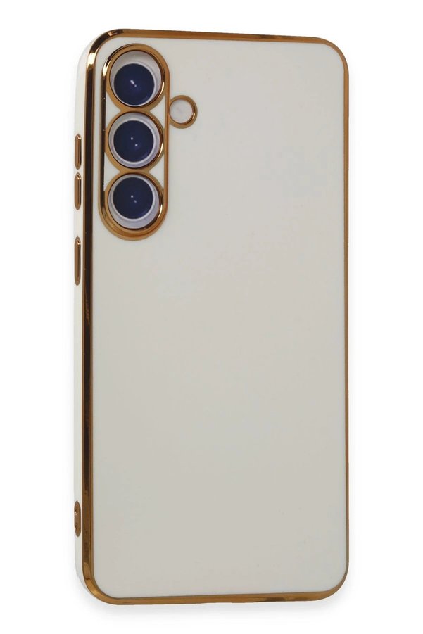 CepteToptan Samsung Galaxy S24 Plus Kılıf Volet Silikon - Beyaz - DROPX4293-3347