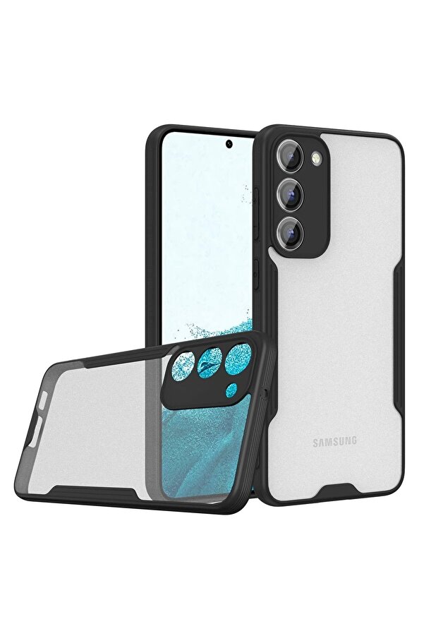CepteToptan Samsung Galaxy S23 Plus Kılıf Platin Silikon - Siyah - DROPX1737-6990