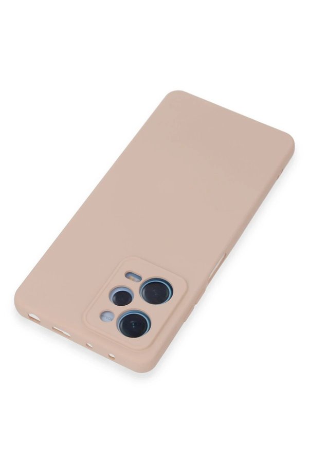 CepteToptan Xiaomi Redmi Note 12 Pro 5G Kılıf Nano içi Kadife Silikon - Pudra - DROPX2395-4956