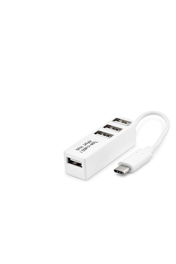 Evimdeyokyok Type-C Hub 4*Usb Beyaz (Telefon Uyumlu) Hdx7015