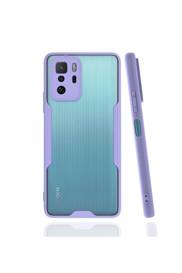 CepteToptan Xiaomi Poco X3 GT Kılıf Platin Silikon - Lila - DROPX8284-7221