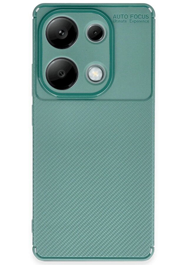 Xi̇aomi̇ Redmi̇ Note 13 Pro 4G Kılıf Auto Focus Karbon Kapak - Koyu Yeşi̇l - Dropx4145-7868