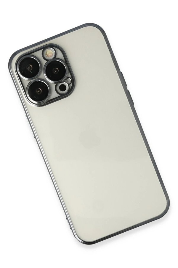 İphone 13 Pro Max Kılıf Lensli̇ Si̇li̇kon - Si̇yah - Dropx5325-4249