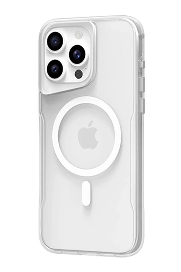 CepteToptan iPhone 15 Pro Max Kılıf PC Poso Magsafe Kapak - Şeffaf - DROPX6398-9819