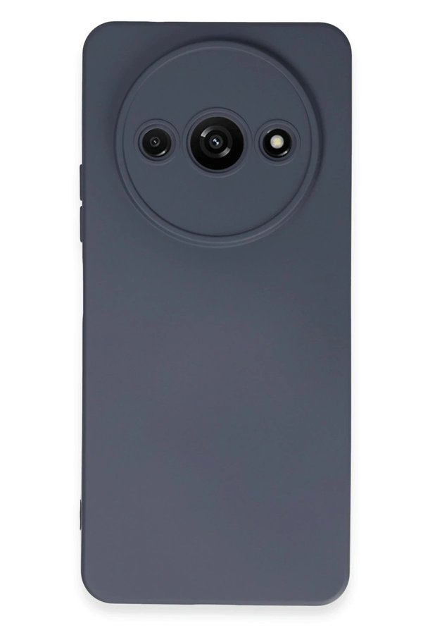 CepteToptan Xiaomi Redmi A3 4G Kılıf Nano içi Kadife Silikon - Gri - DROPX5682-6756