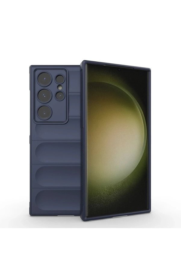CepteToptan Samsung Galaxy S24 Ultra Kılıf Optimum Silikon - Lacivert - DROPX5041-3193