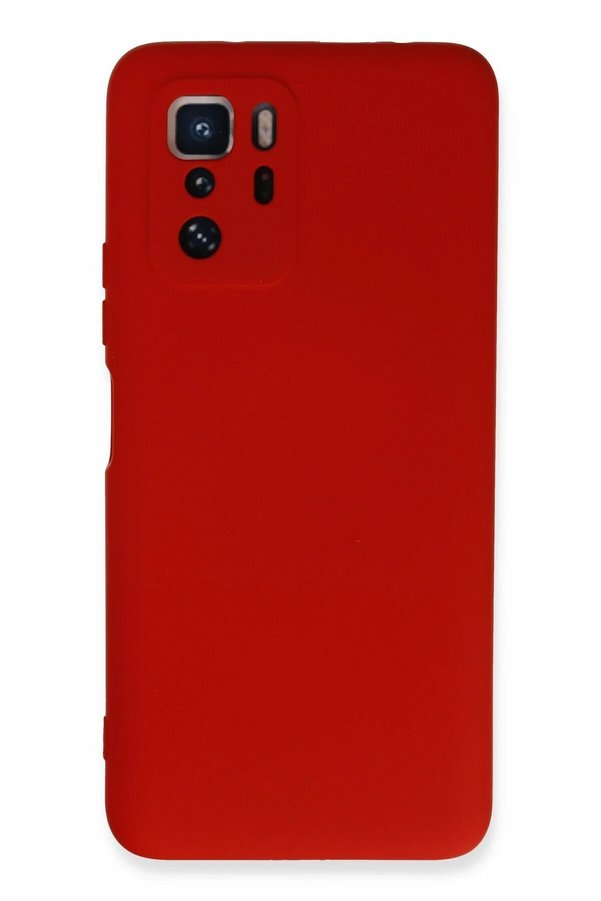 CepteToptan Xiaomi Poco X3 GT Kılıf Nano içi Kadife Silikon - Kırmızı - DROPX6952-4650