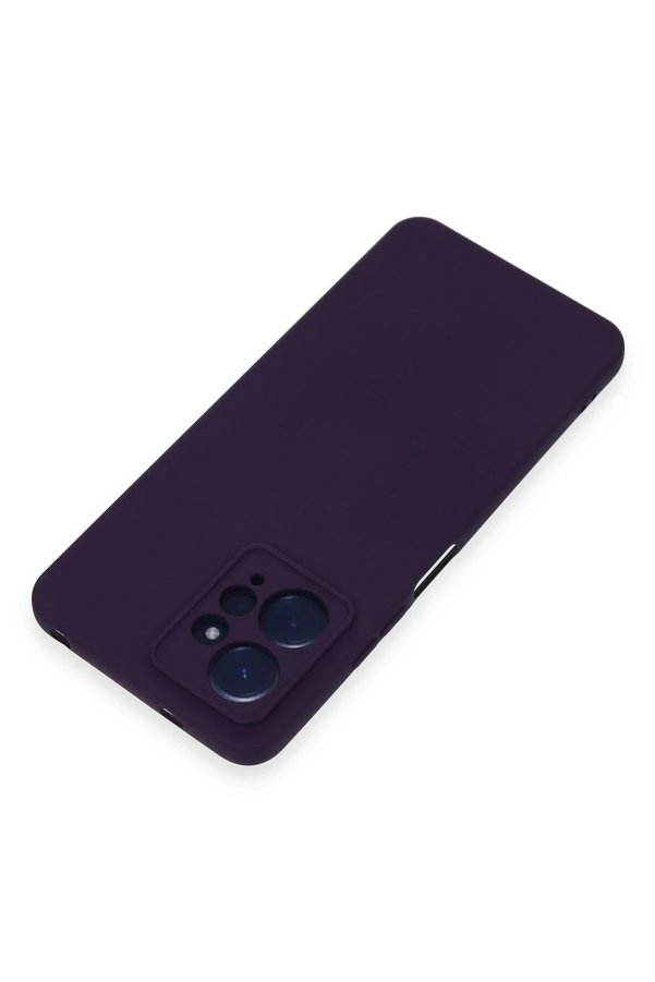 Xi̇aomi̇ Redmi̇ Note 12 4G Kılıf Nano İçi̇ Kadi̇fe Si̇li̇kon - Mor - Dropx7605-3535