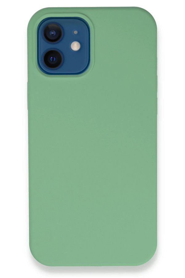 CepteToptan iPhone 12 Kılıf Lansman Legant Silikon - Yeşil - DROPX9593-5795