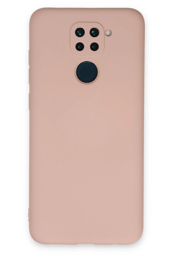 CepteToptan Xiaomi Redmi Note 9 Kılıf Nano içi Kadife Silikon - Pudra - DROPX5120-1721