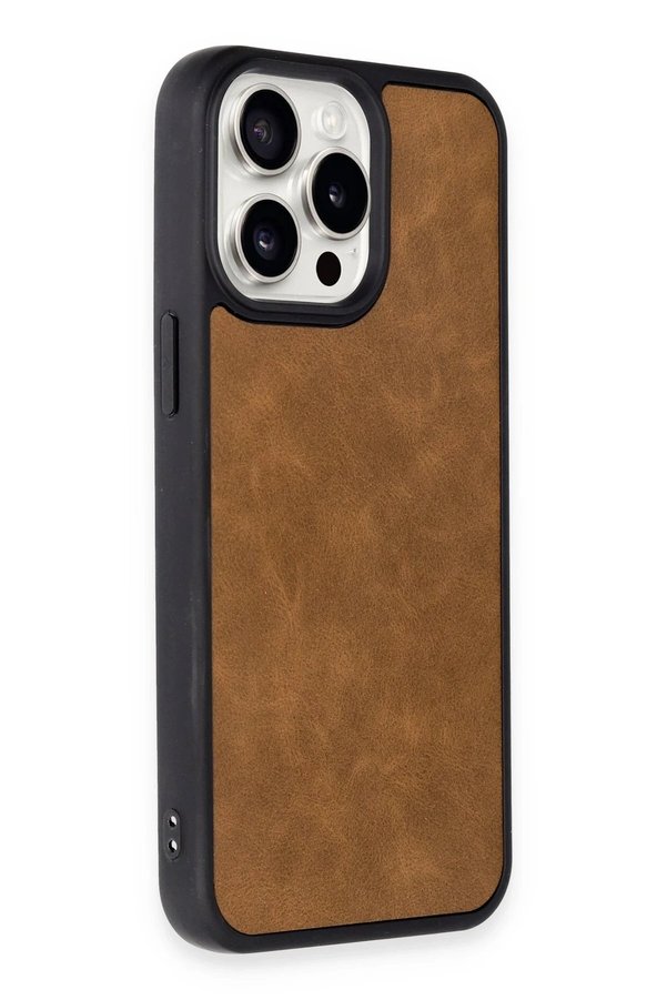 İphone 14 Pro Max Kılıf Aras Deri̇ Kapak - Taba - Dropx9687-9160