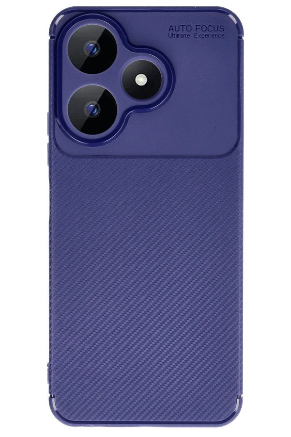 Xi̇aomi̇ Redmi̇ 13 4G Kılıf Auto Focus Karbon Kapak - Laci̇vert - Dropx4528-3504