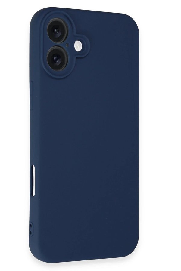 İphone 16 Kılıf Fi̇rst Si̇li̇kon - Laci̇vert - Dropx7466-7857