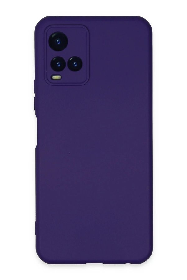CepteToptan Vivo Y21S Kılıf Nano içi Kadife Silikon - Mor - DROPX4729-1477