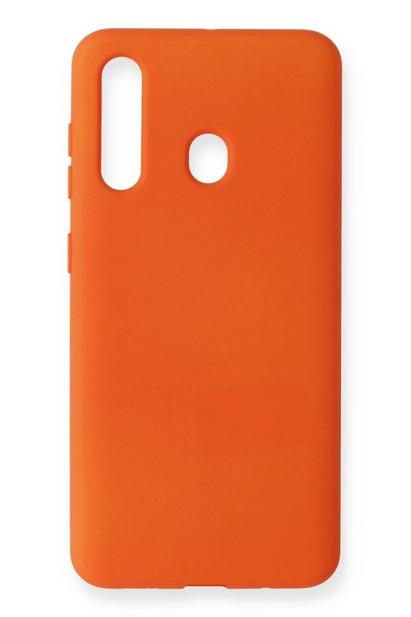 CepteToptan Samsung Galaxy M40 Kılıf Nano içi Kadife Silikon - Turuncu - DROPX8618-7919