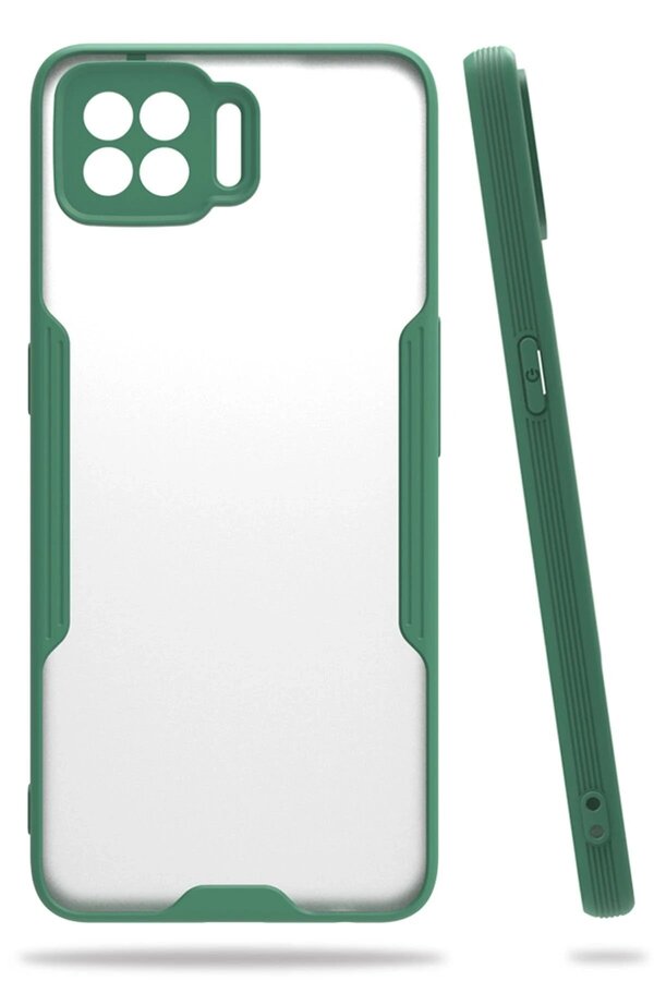 CepteToptan Oppo A73 Kılıf Platin Silikon - Yeşil - DROPX9694-8351