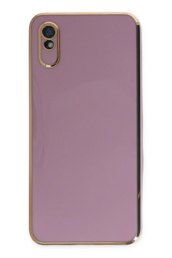 CepteToptan Xiaomi Redmi 9A Kılıf Volet Silikon - Mor - DROPX6854-7378