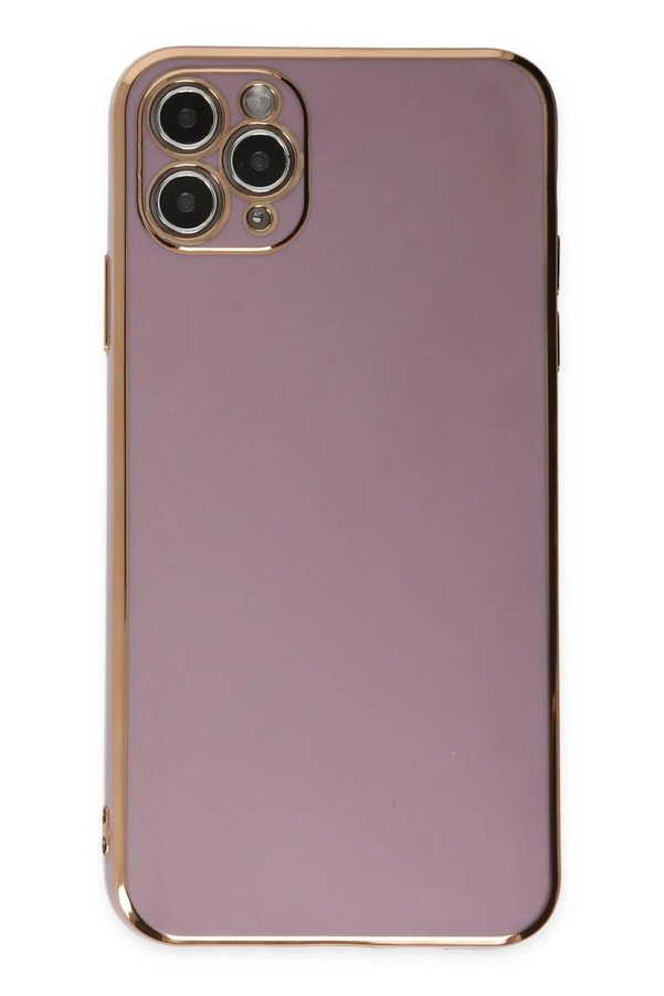 İphone 11 Pro Max Kılıf Volet Si̇li̇kon - Mor - Dropx3205-1239