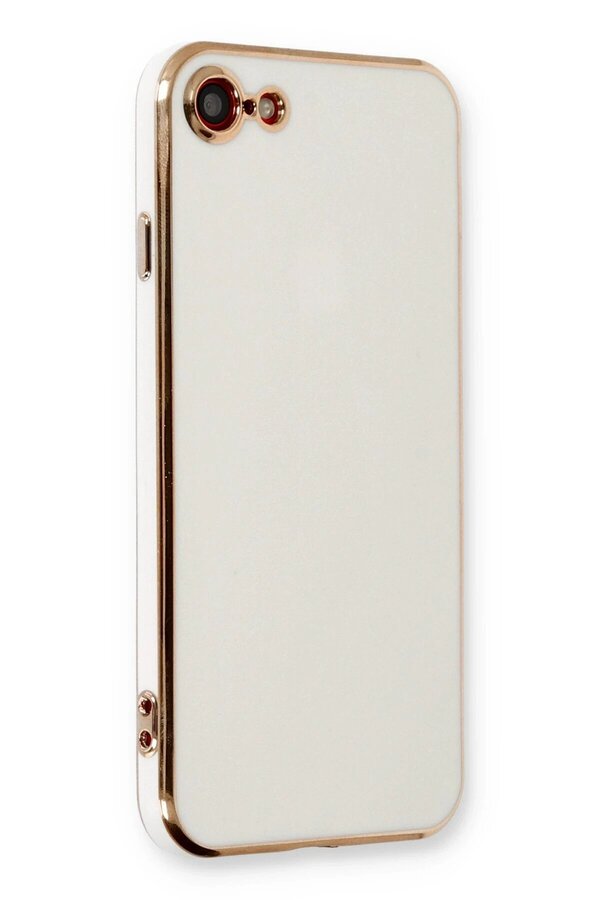 CepteToptan iPhone 7 Kılıf Volet Silikon - Beyaz - DROPX1053-3134