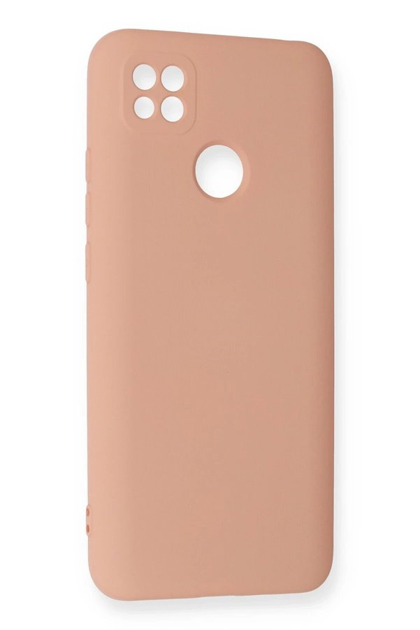 Xi̇aomi̇ Redmi̇ 9C Kılıf Nano İçi̇ Kadi̇fe Si̇li̇kon - Pudra - Dropx4864-8605